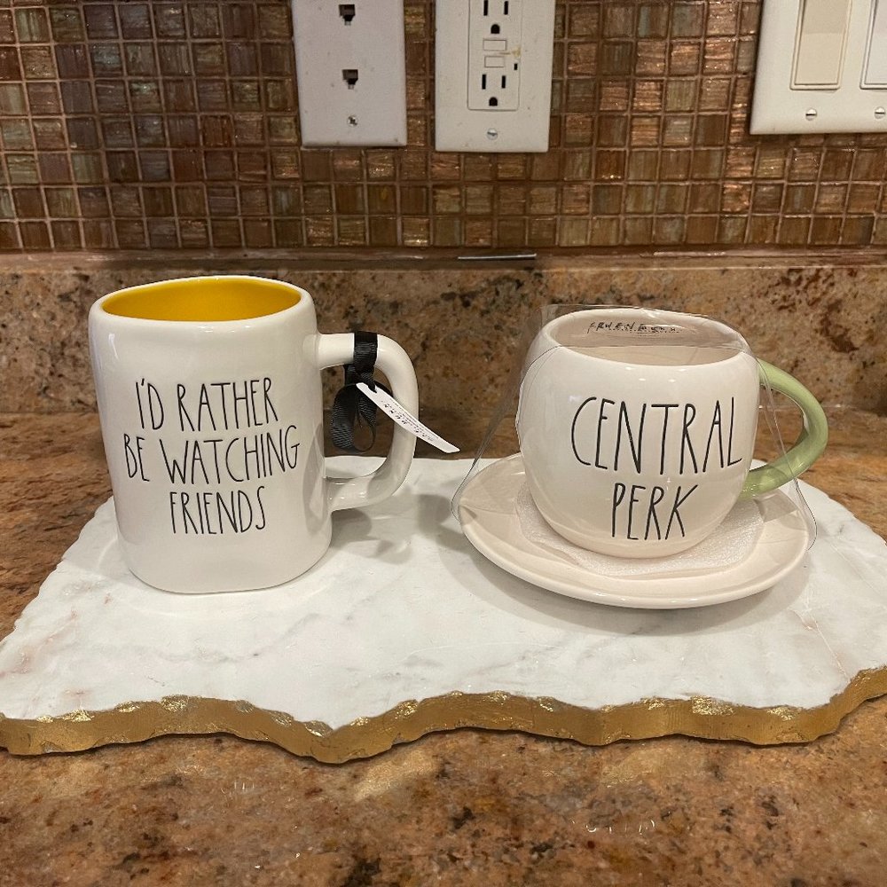 Rae Dunn Friends Set of Mugs (2)